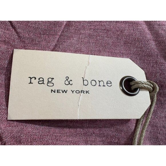 Rag & Bone The Trail Denim Shirt size M color Red NWT - Picture 5 of 6